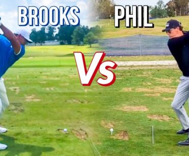 Brooks Koepka VS Phil Mickelson Golf Swing Battle 2021