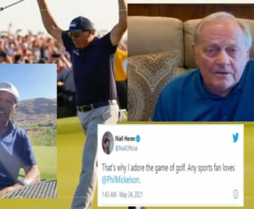 Tiger Woods, Jack Nicklaus among Celebrities reacting to Phil Mickelson's PGA Championship win!