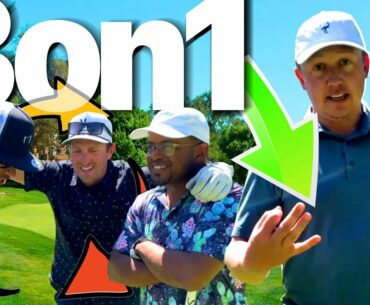 3 Average Golfers VS Golf Professional | Valencia Country Club