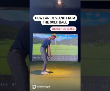 How Far Should You Stand From The Golf Ball? #Shorts