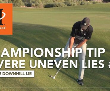 Malaska Golf // Championship Tip: Severe Uneven Lies - How to play Down Hill
