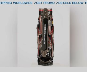 [DIscount] $176 Golf Standard Bag LEEB Cart Bags With Rain Hoods PU Leather 5 Ways Embroidery Golf