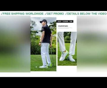 [Cheap] $39.98 Mens Genuine Leather Boots Golf Tournament Slip on Sneakers Pro PGA Golf Shoes Mens