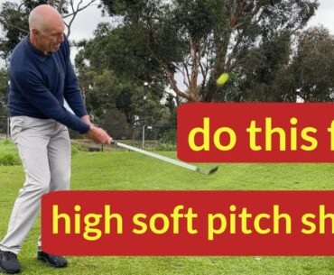 High soft pitch shot