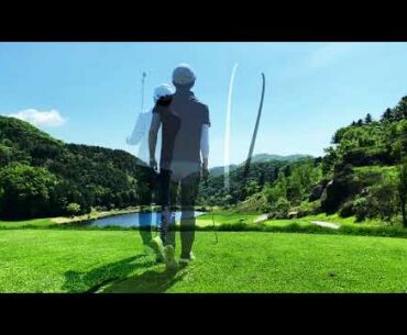 Overlay; Tee shots of Park & Hong in Vision 2H, Sagewood Hongcheon.