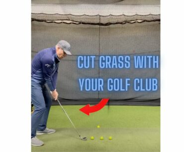 CUTTING GRASS WITH A GOLF CLUB | WISDOM IN GOLF | GOLF WRX