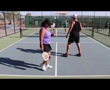 Mixed ball is scramble ball... Coach David Pickleball & Strings vs Ninja & TeeMo