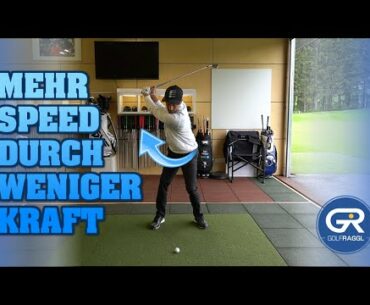 MEHR GESCHWINDIGKEIT DURCH WENIGER KRAFTEINSATZ IM GOLFSCHWUNG