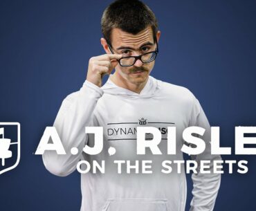 A.J. Risley On the Streets at the 2021 Dynamic Discs Open Block Party