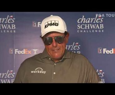 Phil Mickelson Thursday Flash Interview 2021 Charles Schwab Challenge