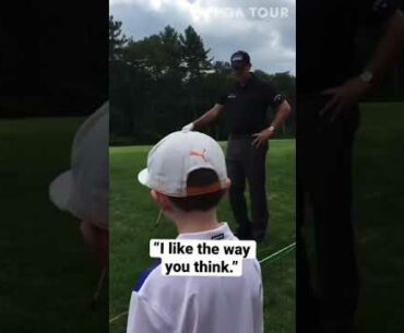 Phil Mickelson’s new caddie #shorts