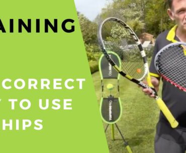 Tennis Tip: Use the hips to hit a Heavy Ball