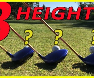 My 3 Tee Heights I Use With My Driver And Why