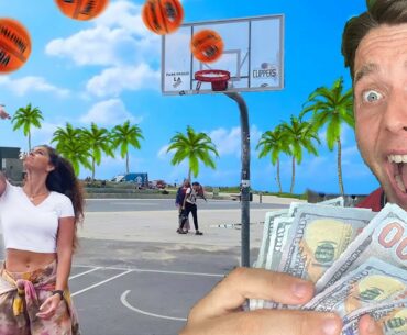 MAKE THE TRICKSHOT, WIN MONEY AT VENICE BEACH!