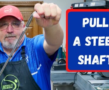 Removing an iron shaft by hand