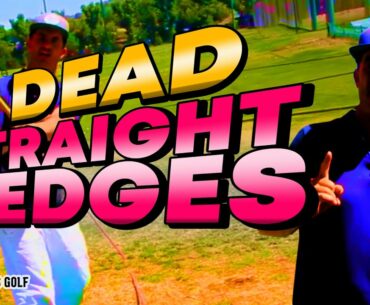 DEAD Straight Wedge Shots | LOW Rotation Golf Swing