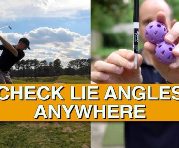 HOW TO CHECK LIE ANGLES ANYWHERE