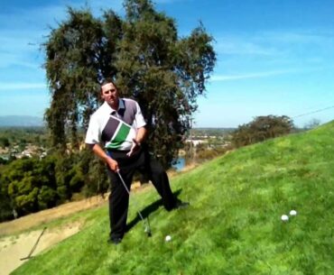 How to Play an Uphill Pitch Shot