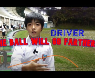 Driver lesson ball position and close to body