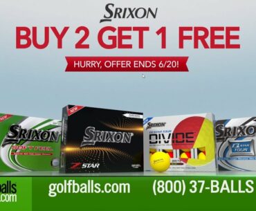 Buy 2 Get 1 Free on Srixon Golf Balls plus Free Text Personalization, Limited Time!