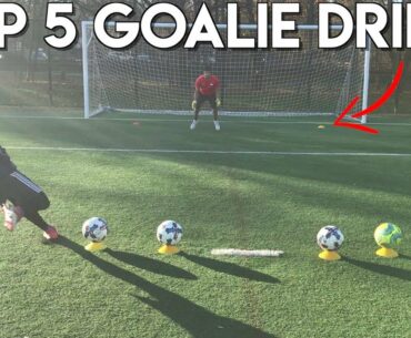 TOP 5 GOALKEEPER TRAINING DRILLS - REACTION DRILLS FOR GOALIES