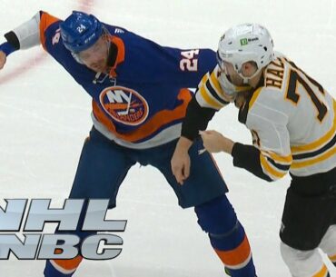Boston Bruins, New York Islanders drop gloves twice early in Game 4 | NBC Sports