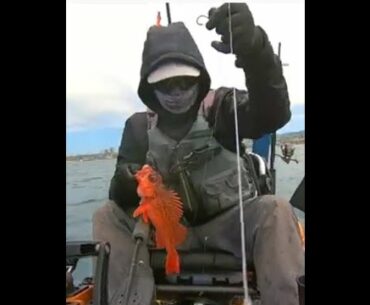 Newport Beach: Beware of large wakes while yak fishing the ocean!