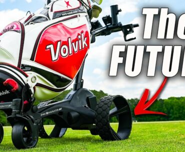 The New MGI Zip Navigator AT - Electric Golf Push Cart