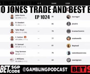 Julio Jones Trade & Fantasy Football Best Ball Draft (Ep. 1024) - Best Ball DraftKings
