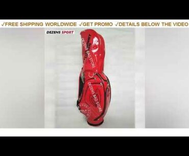 [Promo] $225 DEZENS NEW Red/Blue waterproof PU Glof Bag Japanese golf standard bag