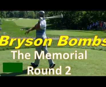 Bryson DeChambeau Hitting Bombs @ The Memorial Round 2