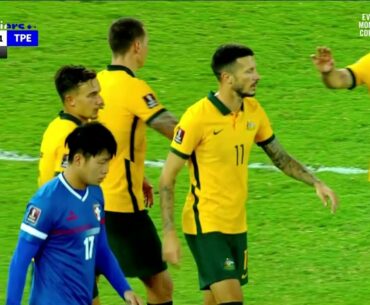 Ajdin Hrustic and Nikita Rukavytsya tee up Mitchell Duke for super goal | Australia v Chinese Taipei