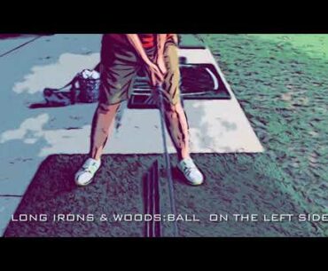 Where should we put a golf ball in my stance ?