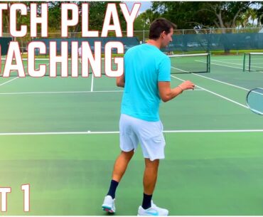 Coaching my Students During Tennis Match Play | Part 1 Alec
