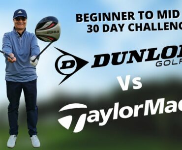 TAYLORMADE SIM MAX 2 DRIVER VS STARTER SET DRIVER.. (BEGINNER TO MID HCP GOLFER IN 30 DAYS)