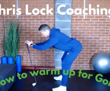 How to warm up before playing golf / move better to swing better