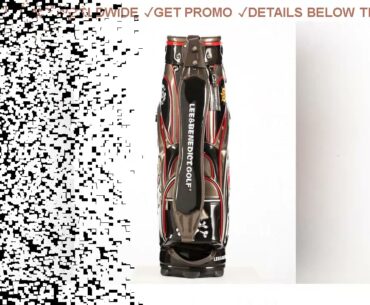DEAL Golf Standard Bag LEEB Cart Bags With Rain Hoods PU Leather 5 Ways Embroidery Golf Tour Staff