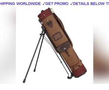 [DIscount] $189.99 Tourbon Vintage Golf Club Stand Bag Support Carry Cart Travel Portable Case Staf
