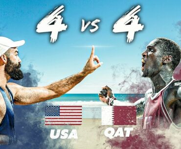 UNREAL 4 vs 4 Beach Volleyball FINAL | USA vs QATAR World Beach Games 2019