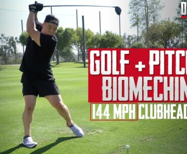 Comparing Golfing + Pitching Biomechanics | DGAF Vlog | King of JUCO