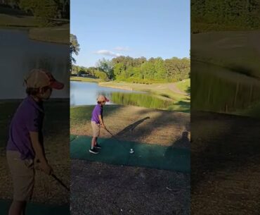 NEW young Tiger Woods, 6 years old! Amazing golf shot