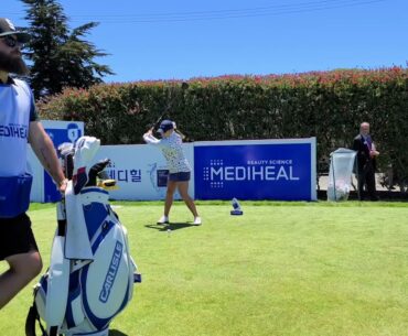Lauren Stephenson slow motion golf swing Mediheal LPGA