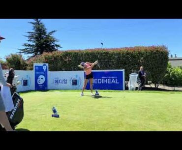 Lexi Thompson slow motion golf swing LPGA