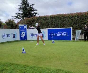 Kelly Tan slow motion golf swing LPGA Mediheal