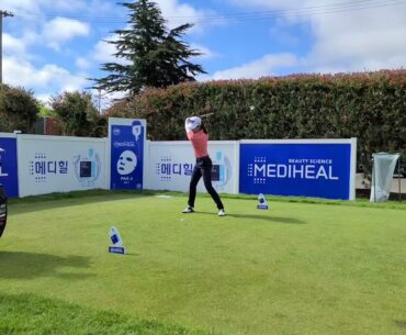 Celine Boutier slow motion golf swing LPGA Mediheal