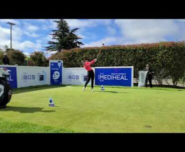 Ana Belac slow motion golf swing LPGA Mediheal