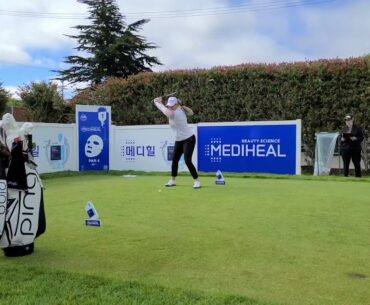 Brittany Lincicome slow motion golf swing LPGA Mediheal