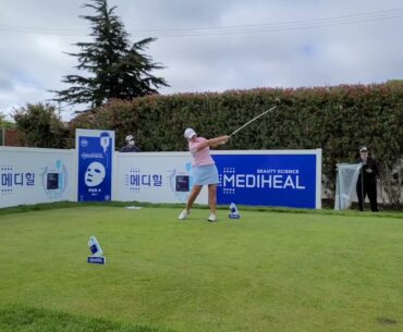 Kristy McPherson slow motion golf swing LPGA Mediheal