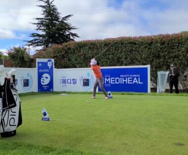 Ayako Uehara slow motion golf swing LPGA Mediheal