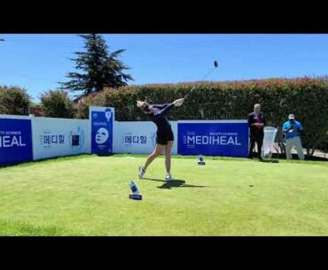 Nanna Koerstz Madsen slow motion golf swing LPGA Mediheal